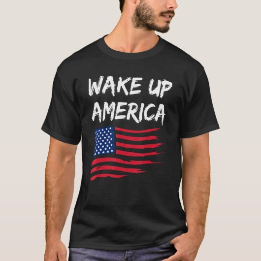Amerika wakker maken t-shirt (Voorkant)