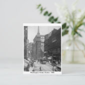  Amerika, Washington Street, Boston 1906 Briefkaart (Staand voorkant)