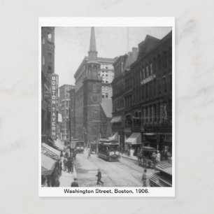  Amerika, Washington Street, Boston 1906 Briefkaart