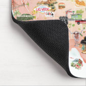 Amerika | Waterverf geïllustreerd overzicht VS Muismat (Hoek)