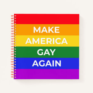 Amerika weer aan de gang notitieboek