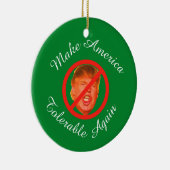 Amerika weer betaalbaar maken keramisch ornament (Rechts)