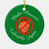 Amerika weer betaalbaar maken keramisch ornament (Voorkant)