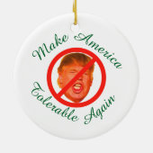 Amerika weer betaalbaar maken keramisch ornament (Achterkant)