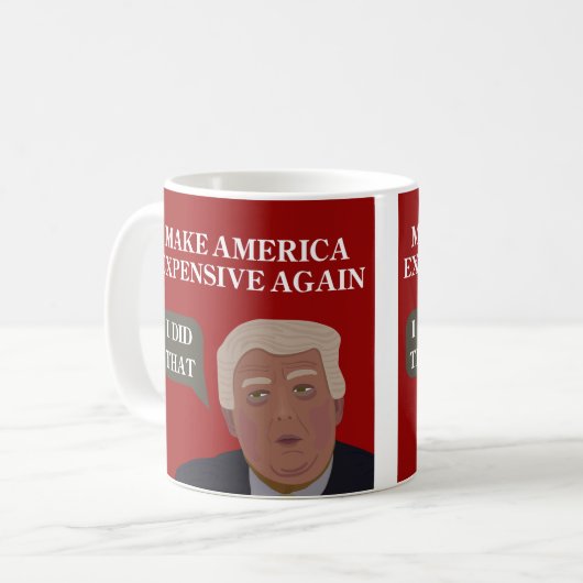 Amerika weer duur maken - Mok (Voorkant links)