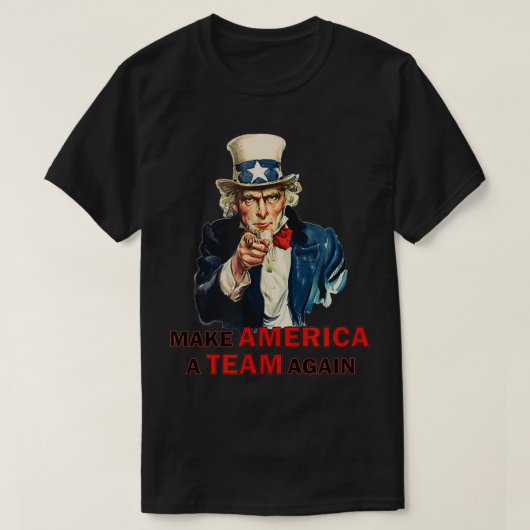 Amerika weer een team maken UNCLE SAM NONPARTISAN T-shirt (Design voorkant)