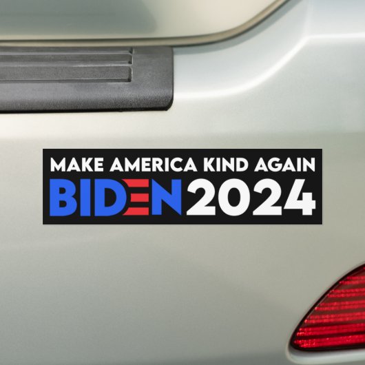 Amerika weer gek maken, Biden President 2024 Bumpersticker (Op auto)