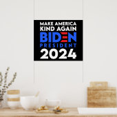 Amerika weer gek maken, Biden President 2024 Poster (Keuken)