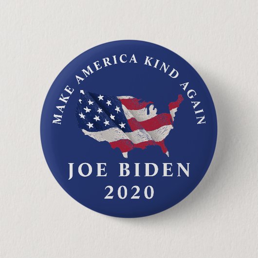 Amerika weer gek maken Joe Biden 2020 Ronde Button 5,7 Cm (Voorkant)