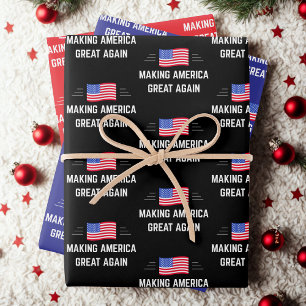 Amerika weer geweldig maken inpakpapier vel