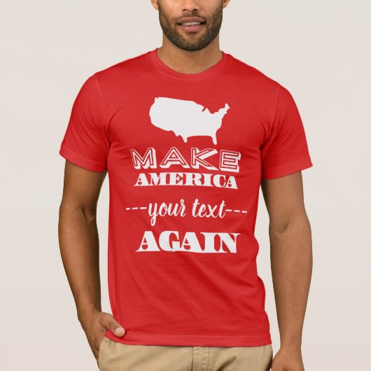 Amerika weer geweldig maken met aangepaste tekstpa t-shirt (Voorkant)