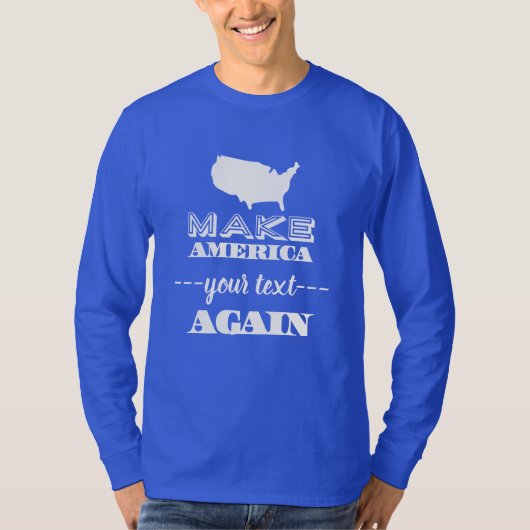 Amerika weer geweldig maken met aangepaste tekstpa t-shirt (Voorkant)