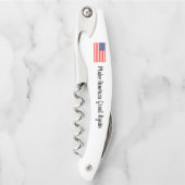 Amerika weer geweldig maken met patriottische Amer Kurkentrekker (Voorkant)