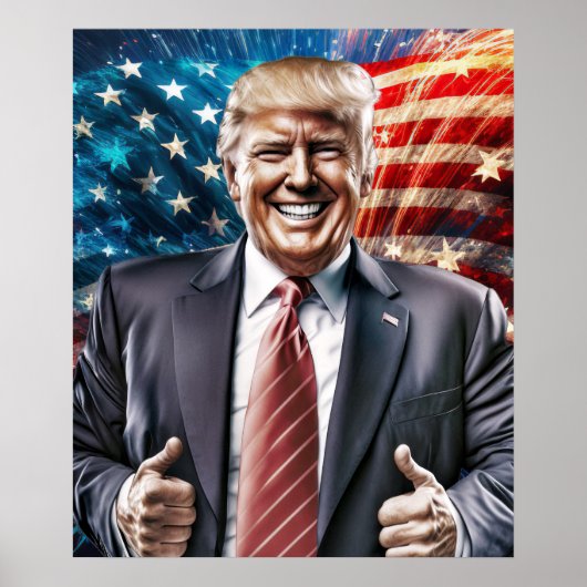 Amerika weer geweldig maken - President Trump Poster (Voorkant)