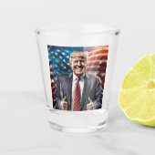 Amerika weer geweldig maken - President Trump Shot Glas (Voorkant)