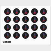 Amerika weer geweldig maken ronde sticker (Vel)