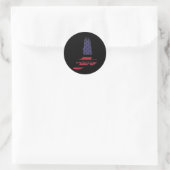 Amerika weer geweldig maken ronde sticker (Tas)
