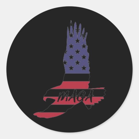 Amerika weer geweldig maken ronde sticker (Voorkant)