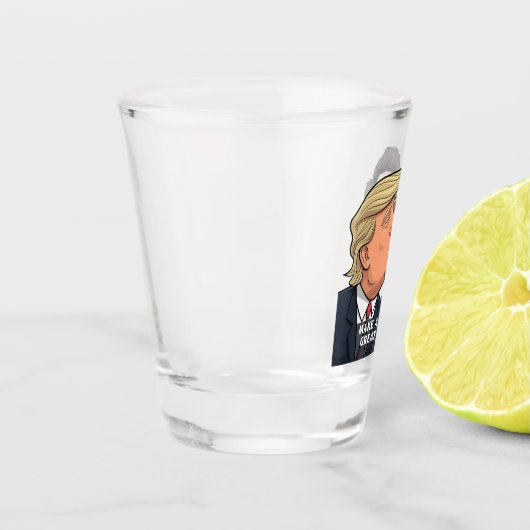 Amerika weer geweldig maken shot glas (Links)