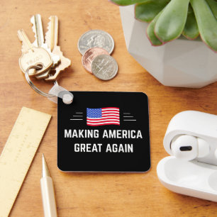 Amerika weer geweldig maken sleutelhanger