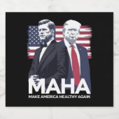 Amerika weer gezond maken bier etiket (Enkel label)