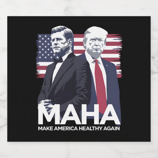 Amerika weer gezond maken bier etiket (Enkel label)