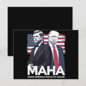 Amerika weer gezond maken briefkaart (Voorkant / Achterkant)