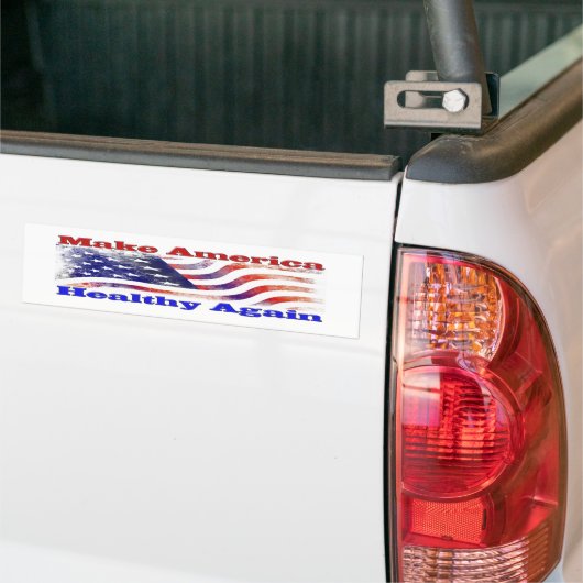 Amerika weer gezond maken bumpersticker (Op Truck)