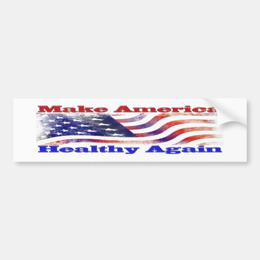 Amerika weer gezond maken bumpersticker (Voorkant)