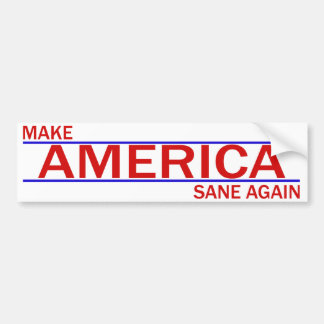 Amerika weer gezond maken Bumpersticker