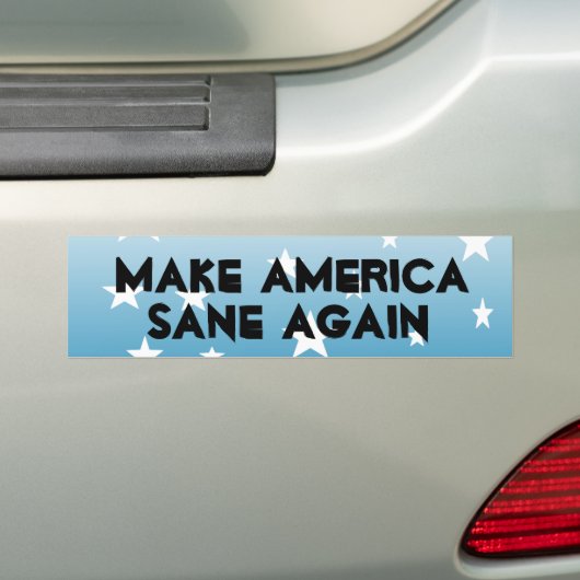 Amerika weer gezond maken Bumpersticker (Op auto)