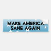 Amerika weer gezond maken Bumpersticker (Voorkant)