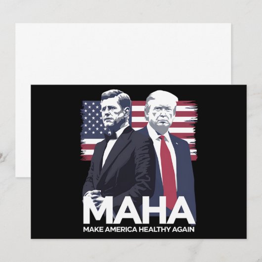 Amerika weer gezond maken kaart (Voorkant / Achterkant)