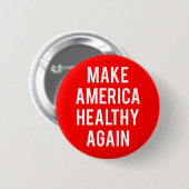 Amerika weer gezond maken Red Ronde Button 5,7 Cm (Voorkant /achterkant)