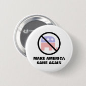 Amerika weer gezond maken ronde button 5,7 cm (Voorkant /achterkant)