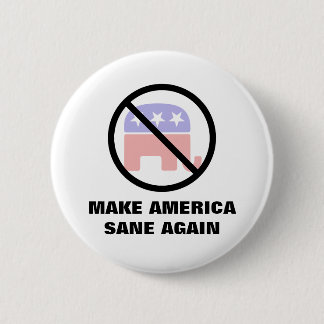 Amerika weer gezond maken ronde button 5,7 cm