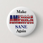 Amerika weer gezond maken ronde button 5,7 cm (Voorkant)
