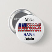 Amerika weer gezond maken ronde button 5,7 cm (Voorkant /achterkant)