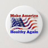Amerika weer gezond maken ronde button 7,6 cm (Voorkant)