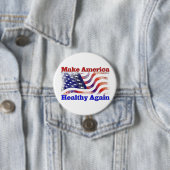 Amerika weer gezond maken ronde button 7,6 cm (In situ)