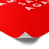 Amerika weer gezond maken Rood Anti-Trump-Poster Poster (Hoek)