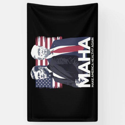 Amerika weer gezond maken spandoek (Verticaal)