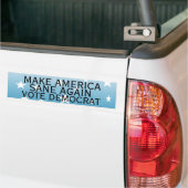 Amerika weer gezond maken, stem democratisch bumpersticker (Op Truck)
