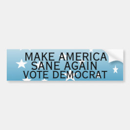 Amerika weer gezond maken, stem democratisch bumpersticker