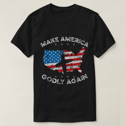 Amerika weer goddelijk Christelijk maken T-shirt (Design voorkant)