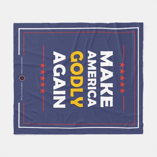 Amerika weer goddelijk maken fleece deken (Voorkant (Horizontaal))