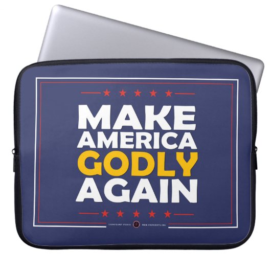 Amerika weer goddelijk maken laptop sleeve (Voorkant)