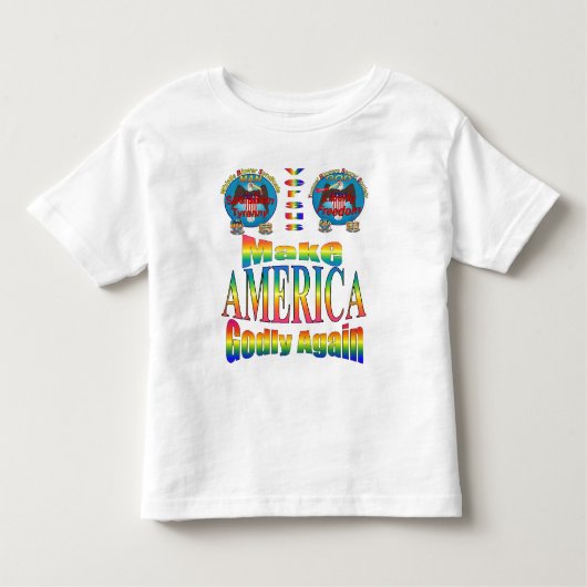 Amerika weer goddelijk maken; Met "MAGA"-waarheid Kinder Shirts (Voorkant)