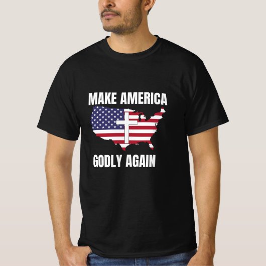 Amerika weer goddelijk maken t-shirt (Voorkant)
