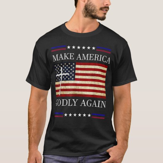 Amerika weer goddelijk maken   t-shirt (Voorkant)